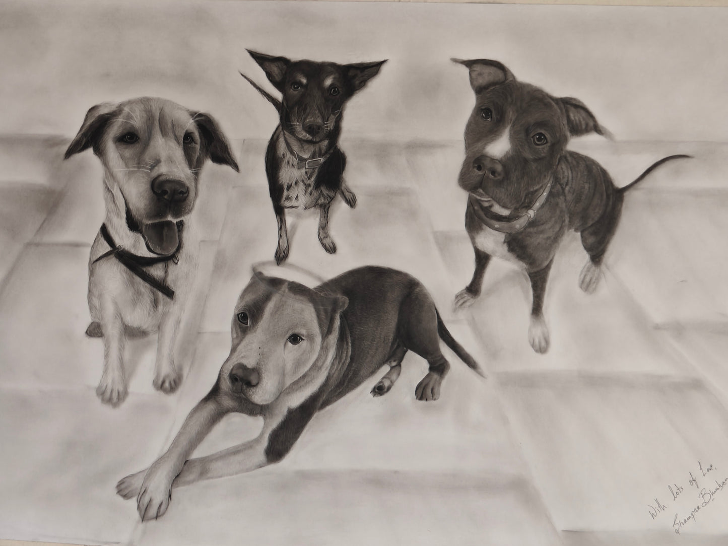Furbaby Family - Commission work - Sold π΄