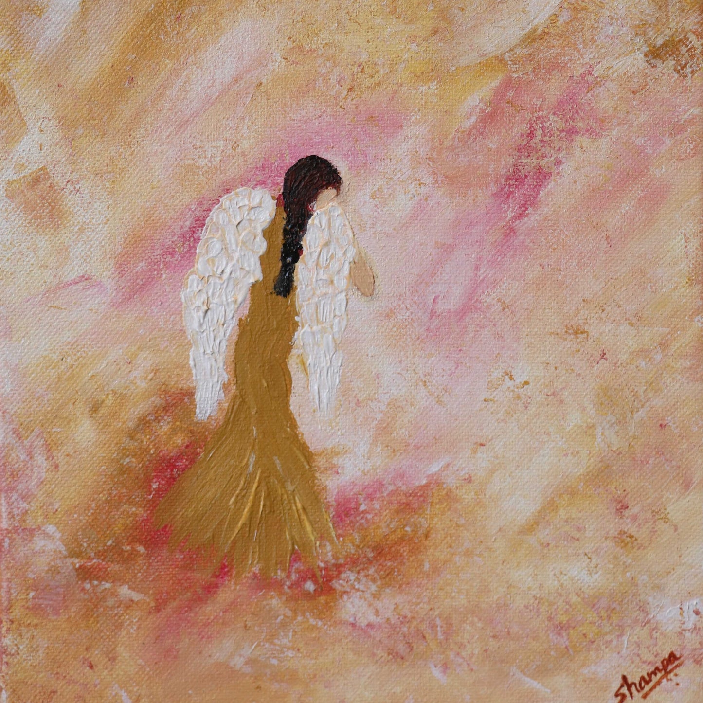 Celestial Grace: An Abstract Angel Ascends