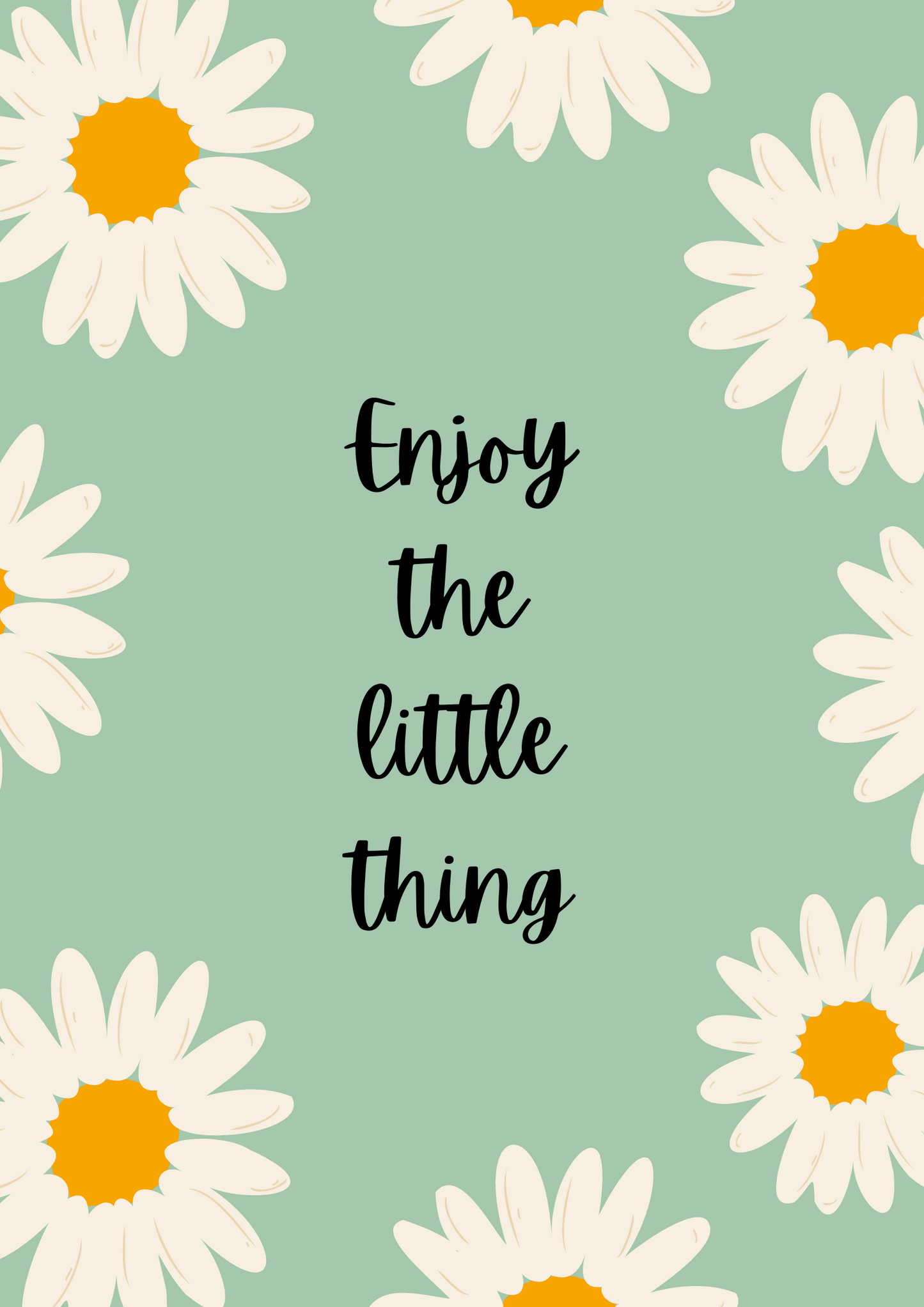 Enjoy the little things - Canvas Roll - 12x14 Inches