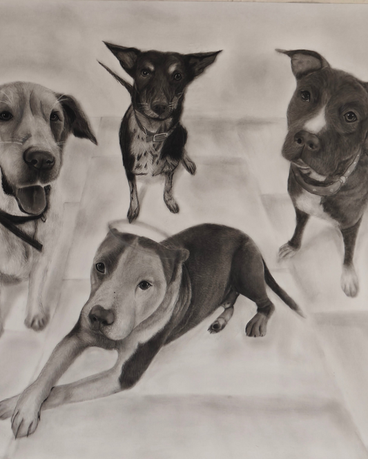 Furbaby Family - Commission work - Sold 🔴