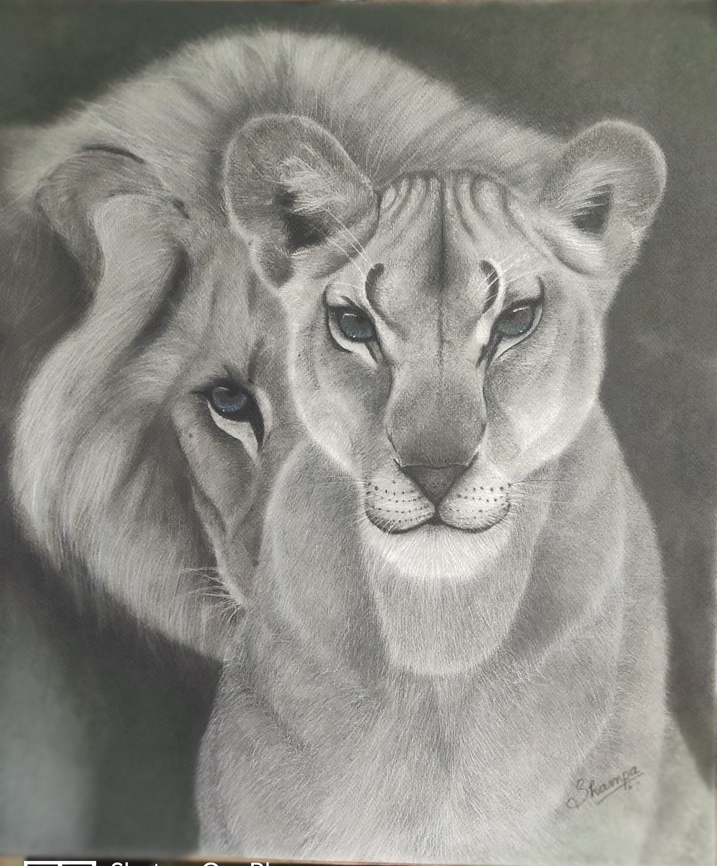 I got your back : Print of original - Canvas Roll - 12x14 Inches