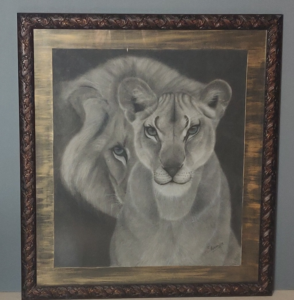 I got your back : Print of original - Canvas Roll - 12x14 Inches