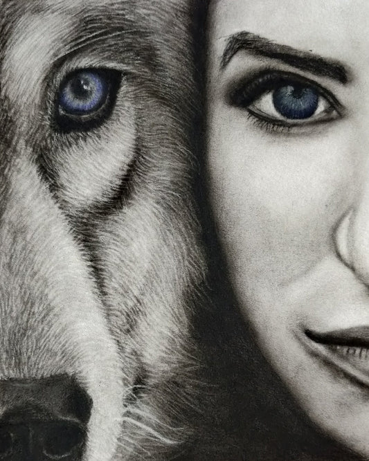 Loyalty : Print of original - Canvas Roll - 12x14 Inches