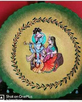 Celebrate Divine Love: Pichwai Ceramic Plate- Sold🔴
