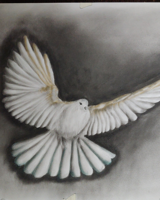 Peace : Print of original - Canvas Roll - 12x14 Inches