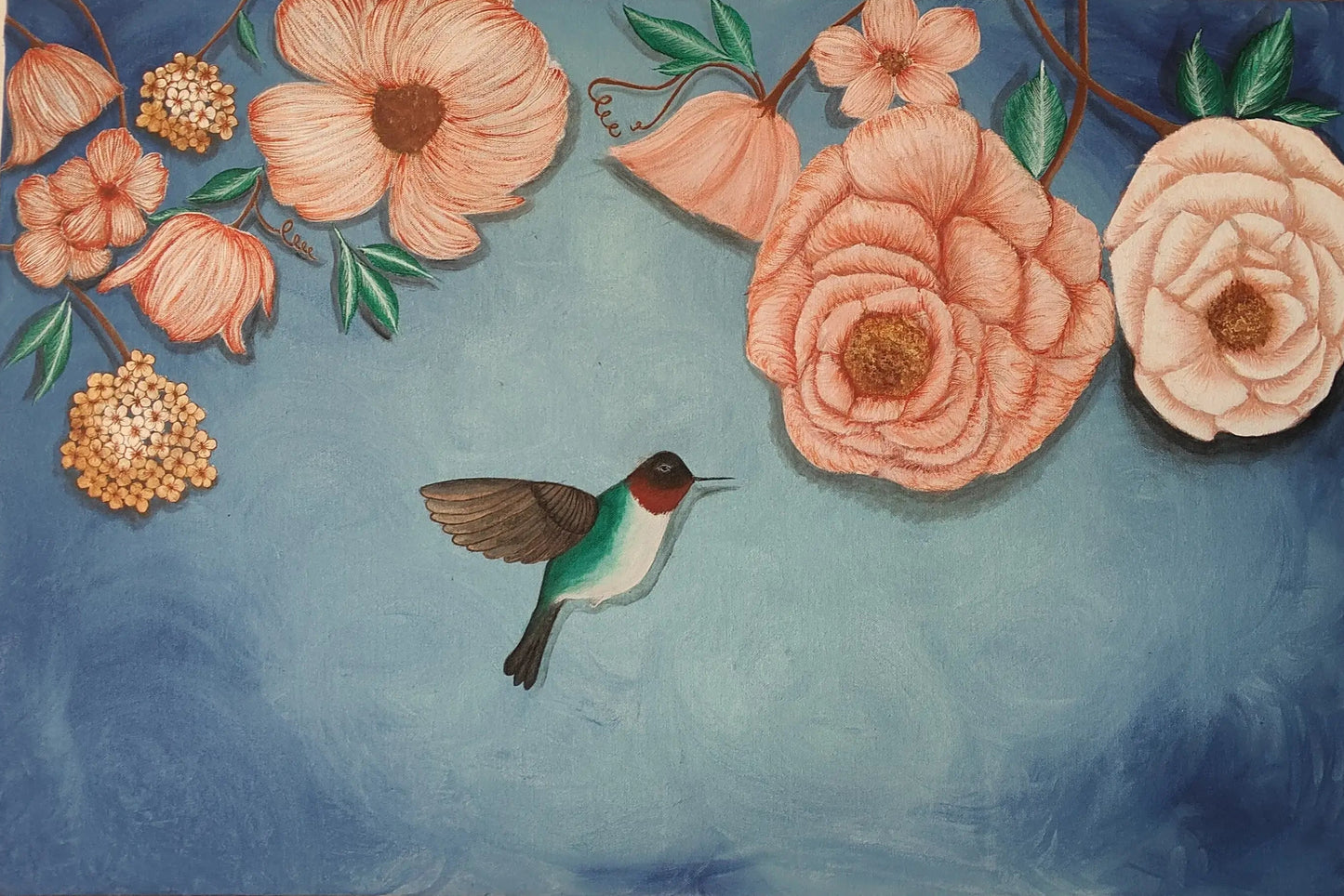 Nature's Sweet Encounter: Flower Painting