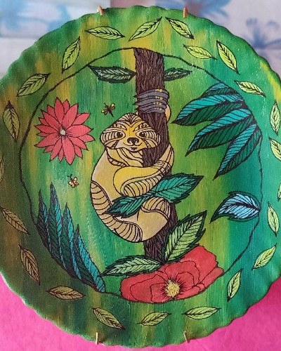 Hanging Around: Playful Koala on Tree Ceramic Plate - SOLD🔴