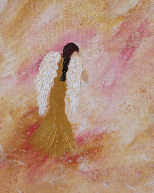 Celestial Grace: An Abstract Angel Ascends